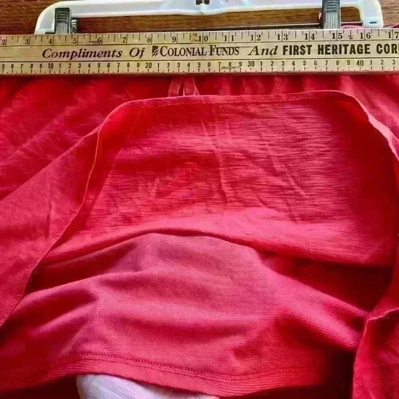 BANANA REPUBLIC FACTORY- lined red/orange skirt. Size Large - Picture 8 of 8